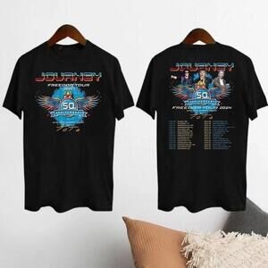 Journey Freedom Tour  2 Sided Classic Rock Concert Unisex T-Shirt